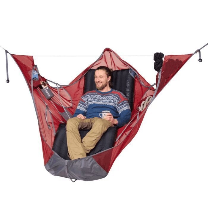 Flat Sleep Hammock With Bug Net And Suspension Kit