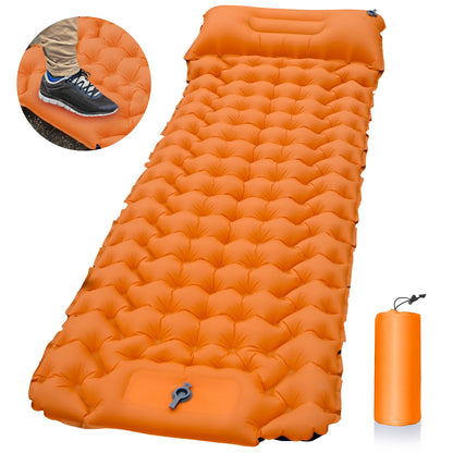 Built-in Foot Pump Inflatable Sleeping Pad